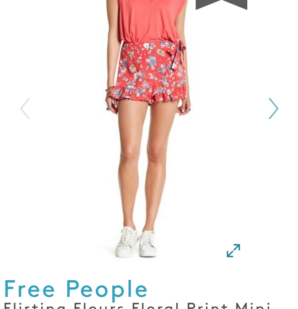 Free People Floral Skort